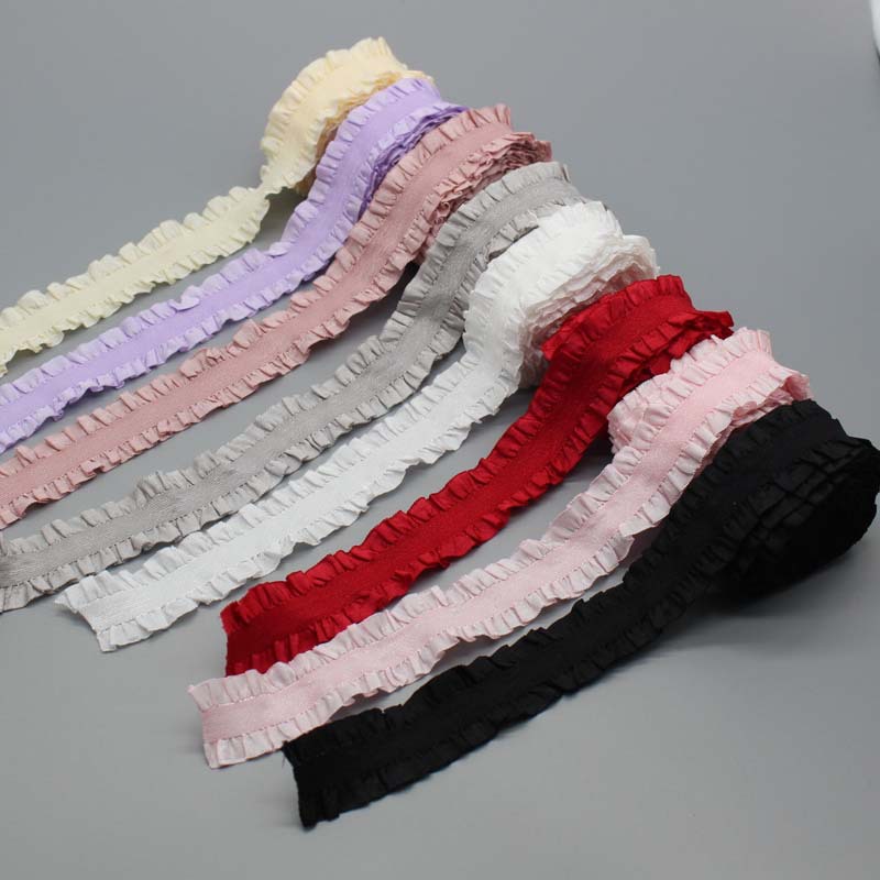 Lace Ribbon Trim - 5Yard 25mm Stretch Lace Trims Ribbons