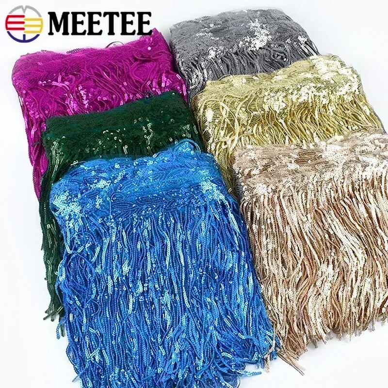 3/5Yards 20cm Sequin Tassel Fr - Fringe Ribbon Sewing review and price