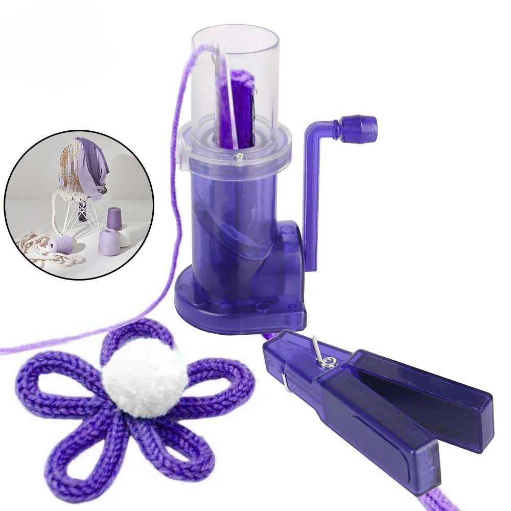Portable Hand Knitting Machine - Pom Pom Maker Tool review and price