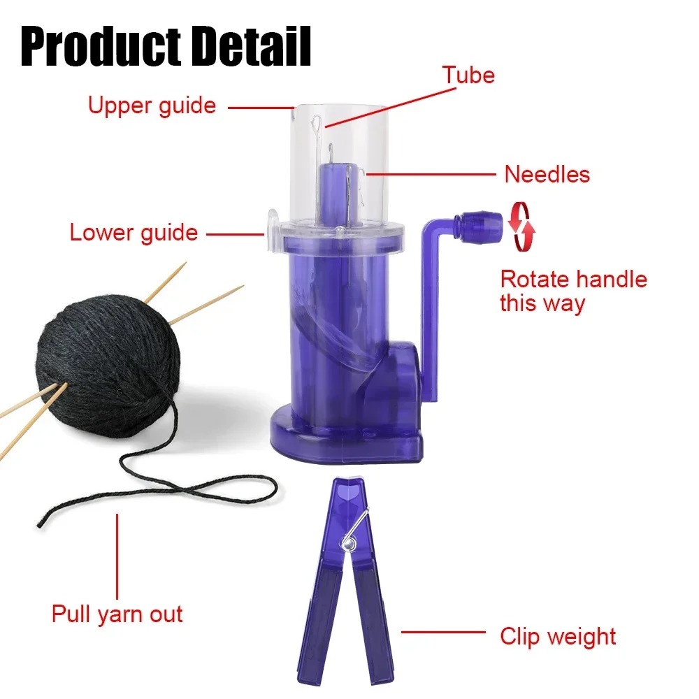 Portable Hand Knitting Machine - Pom Pom Maker Tool review and price