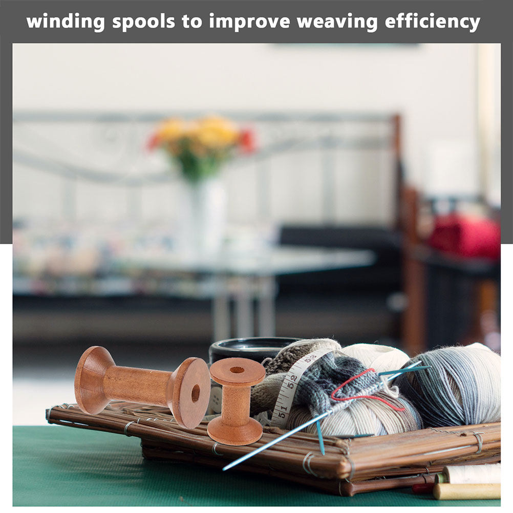 7Pcs Wooden Winding Spools Vin - Embroidery Craft review and price