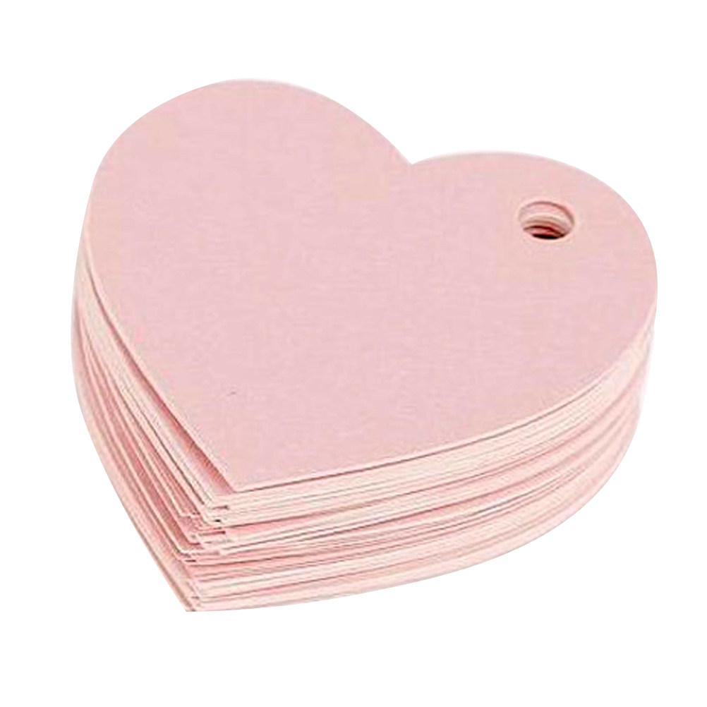 50Pcs Pink Heart-Shaped Paper  - Craft Embellishments review and price