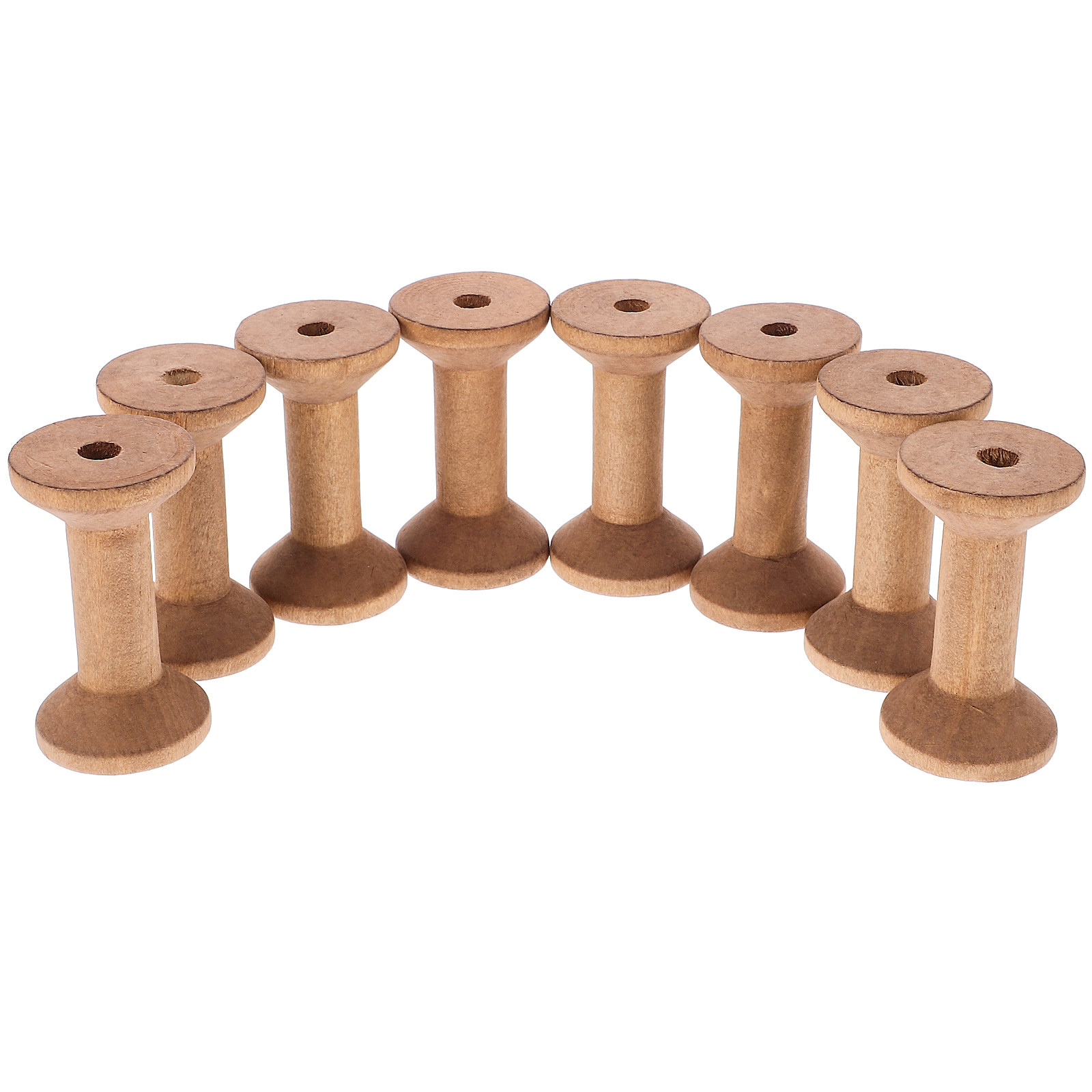 8Pcs Wooden Spools 70x40mm Pun - Embroidery Craft review and price