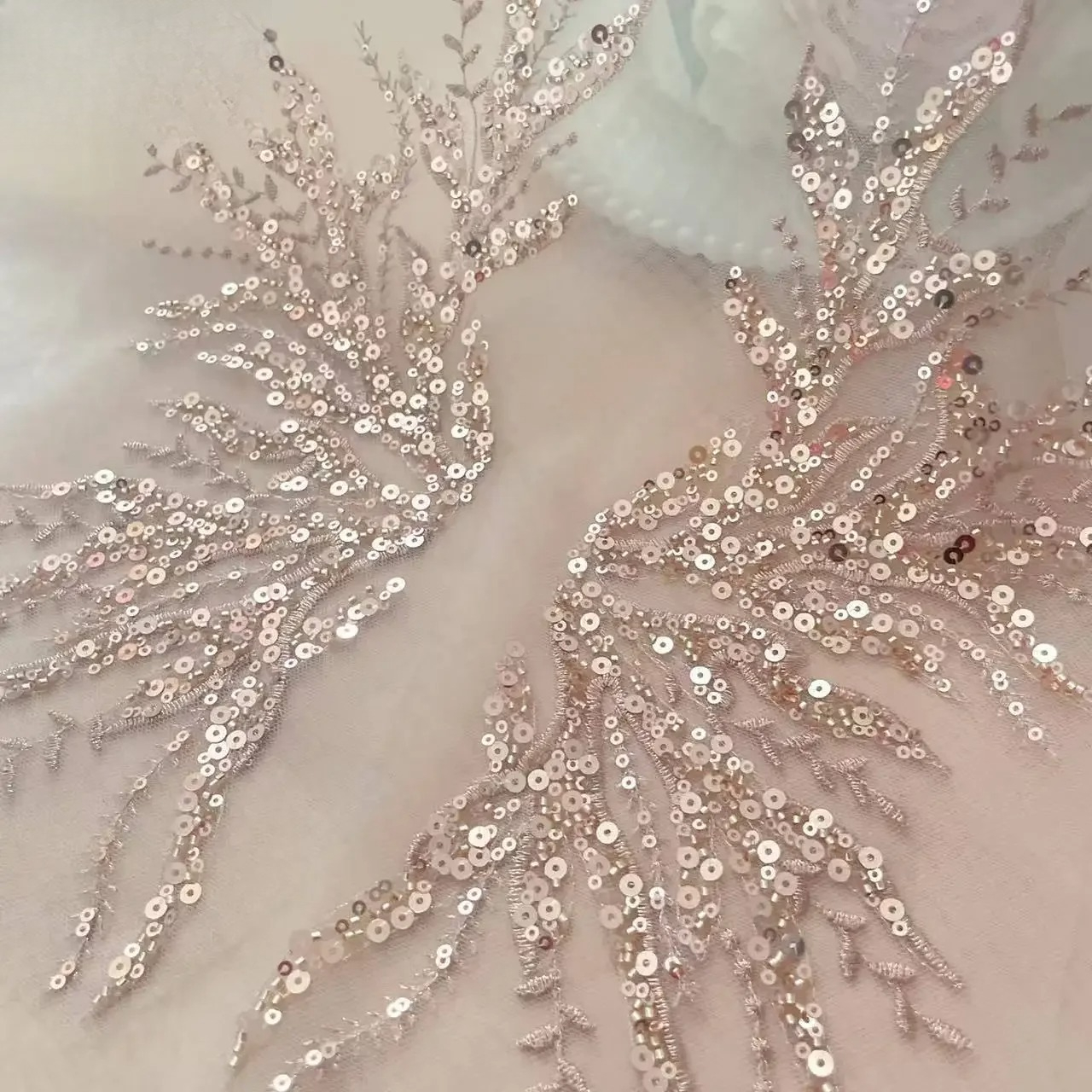 5Pair-2Pair.Rose Gold Sequin T - Applique Patch Flower review and price