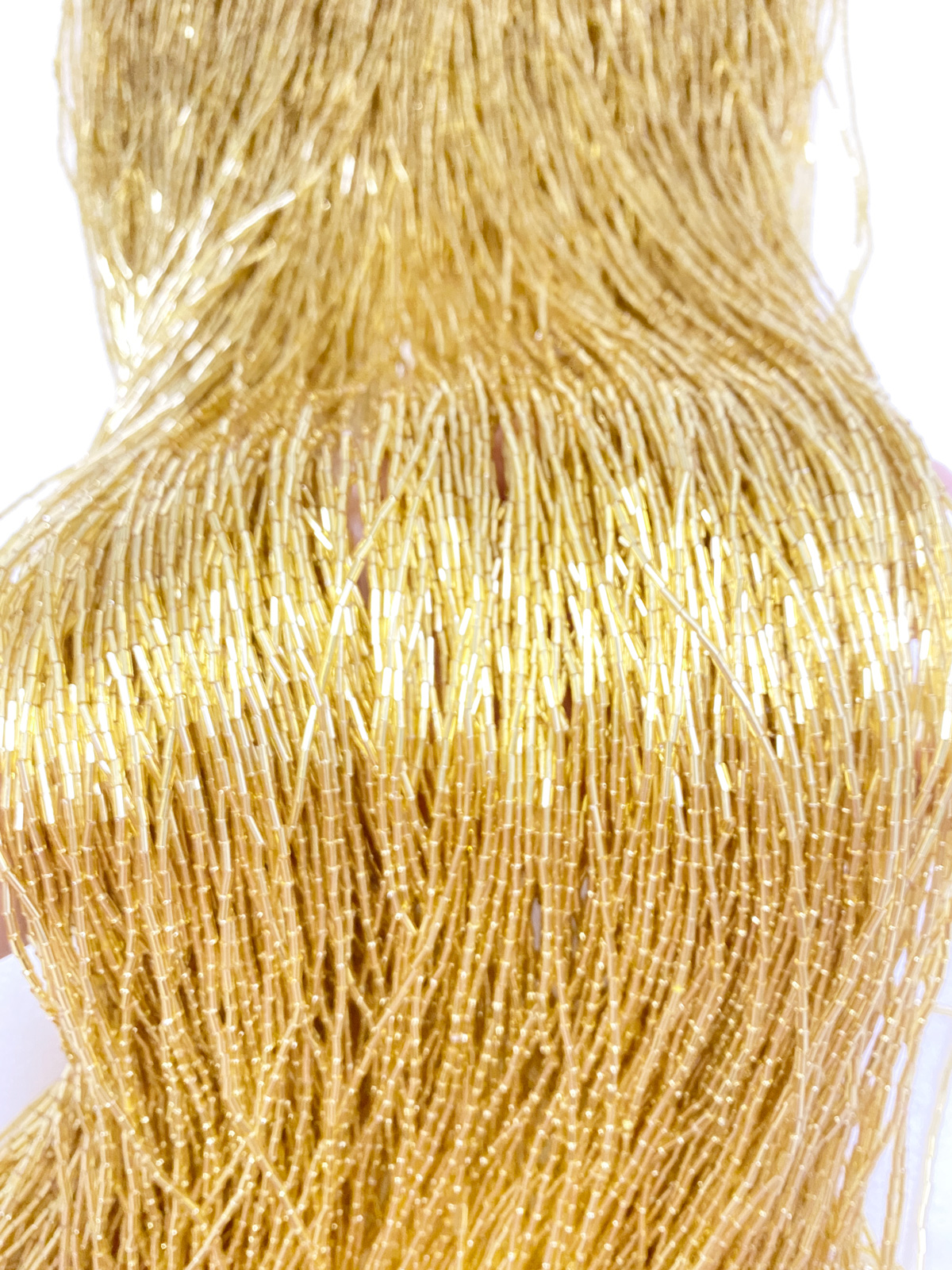 100cm Length Gold Red Crystal  - Beaded Trim Fringe review and price