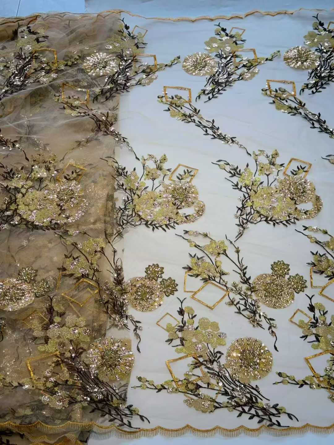 High Couture Crystal Irregular - Crystal Mesh Fabric review and price
