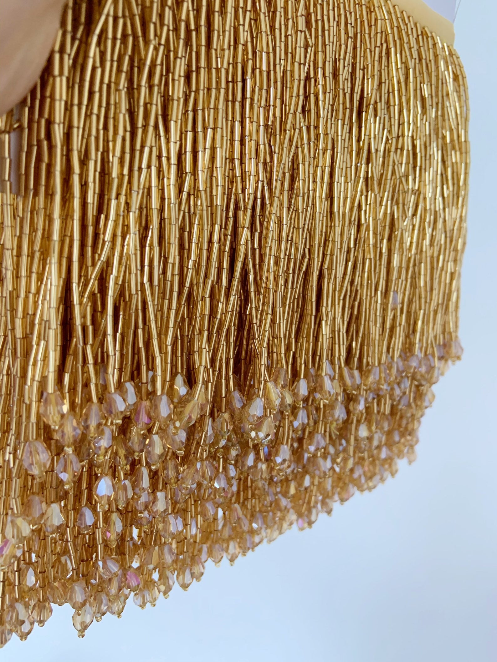 1 Yard Green Bead Fringe Tasse - Beaded Trim Fringe review and price