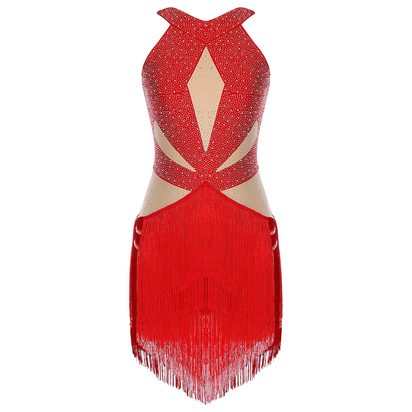 Womens Latin Tango Dance Leota - Rhinestone Banding Trim review and price