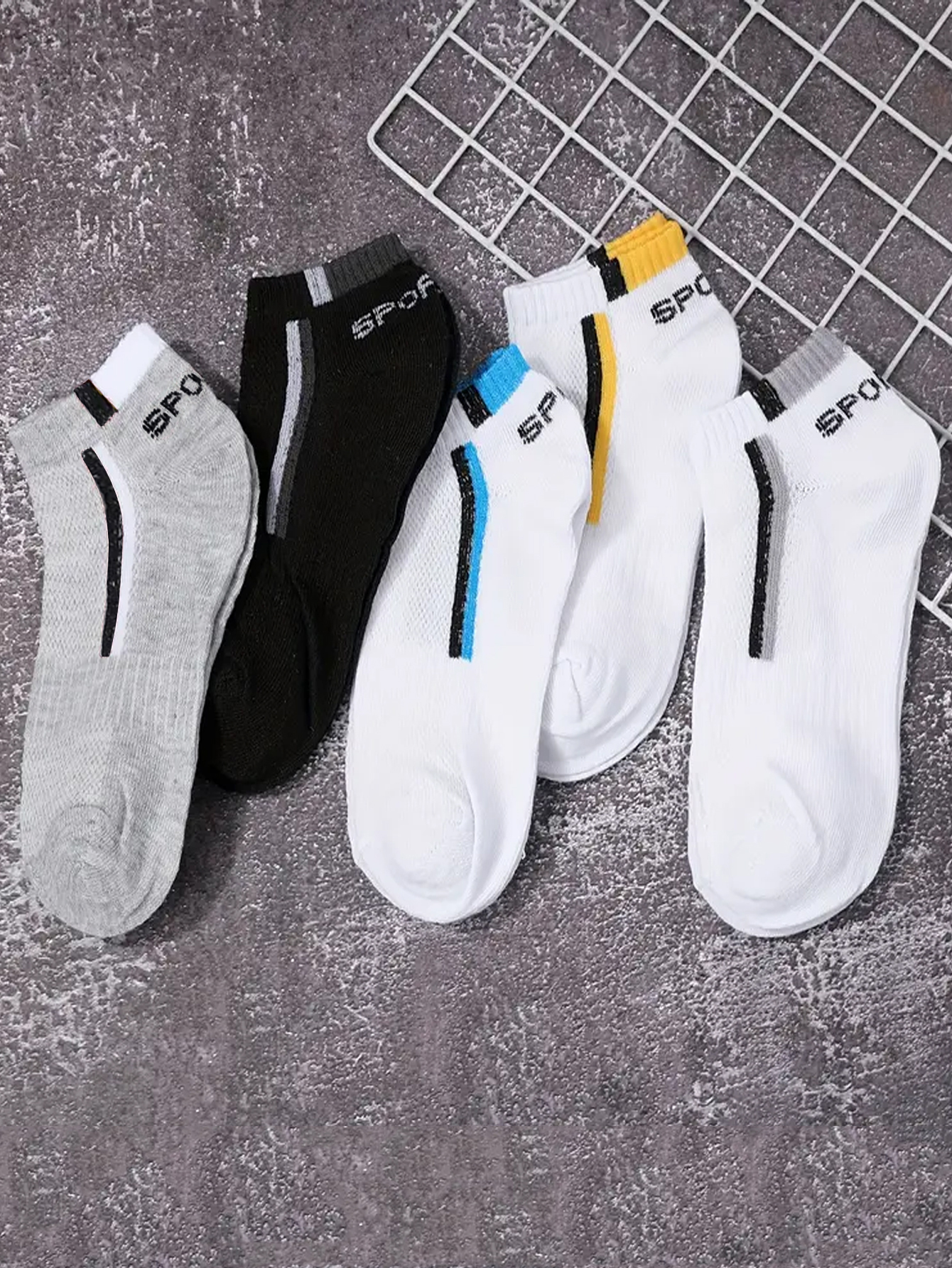 30Pairs Men's Color-block Mesh - Embellish Knit review and price