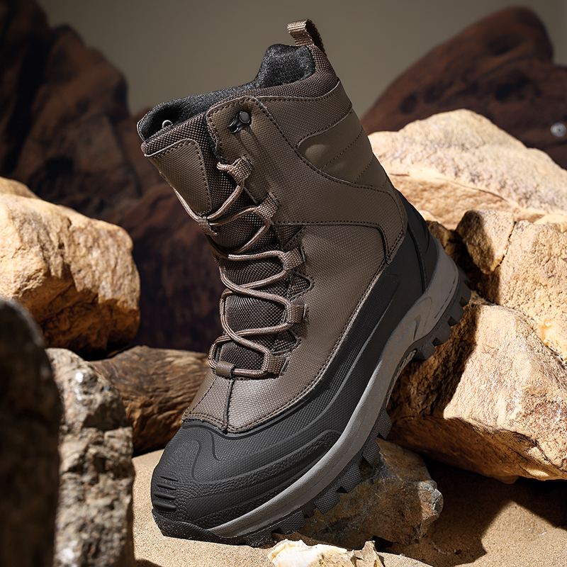Men's Non-Slip Warm Hiking Sho - Guipure Lace Panel review and price