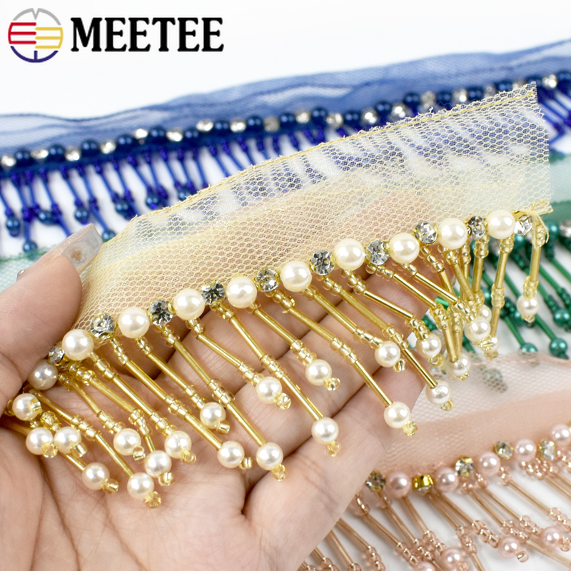 1Yard 5cm Beaded Lace Trim Fri - Fringe Ribbon Sewing review and price