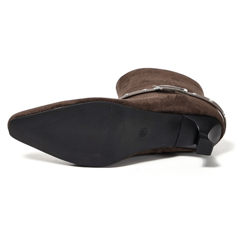 New Winter Suede Women High Bo - Guipure Lace Panel review and price