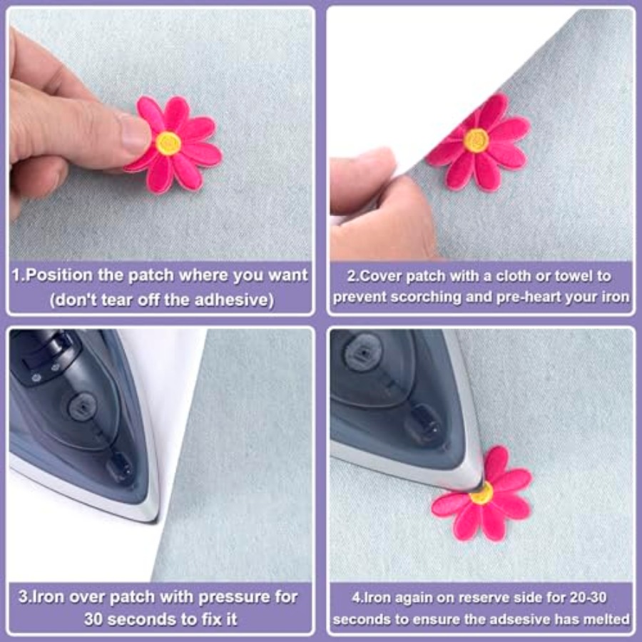 14 Pcs Flower Iron on Patches, - Applique Patch Flower review and price