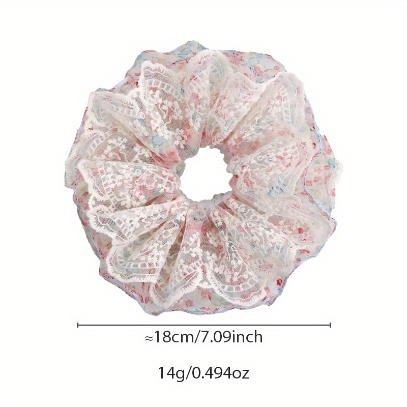 Pink and Green Floral Lace Tri - Elastic Lace Trim review and price