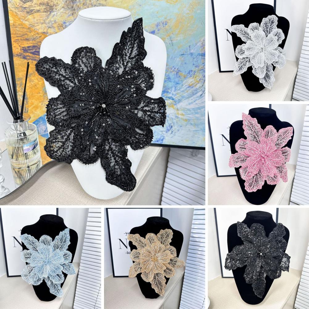 3D Flower Corsage Applique Bea - Applique Patch Flower review and price