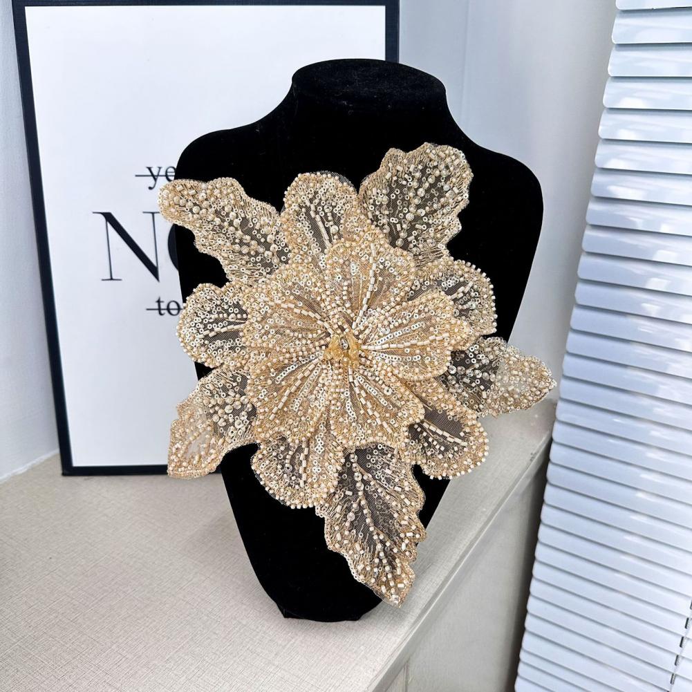 3D Flower Corsage Applique Bea - Applique Patch Flower review and price