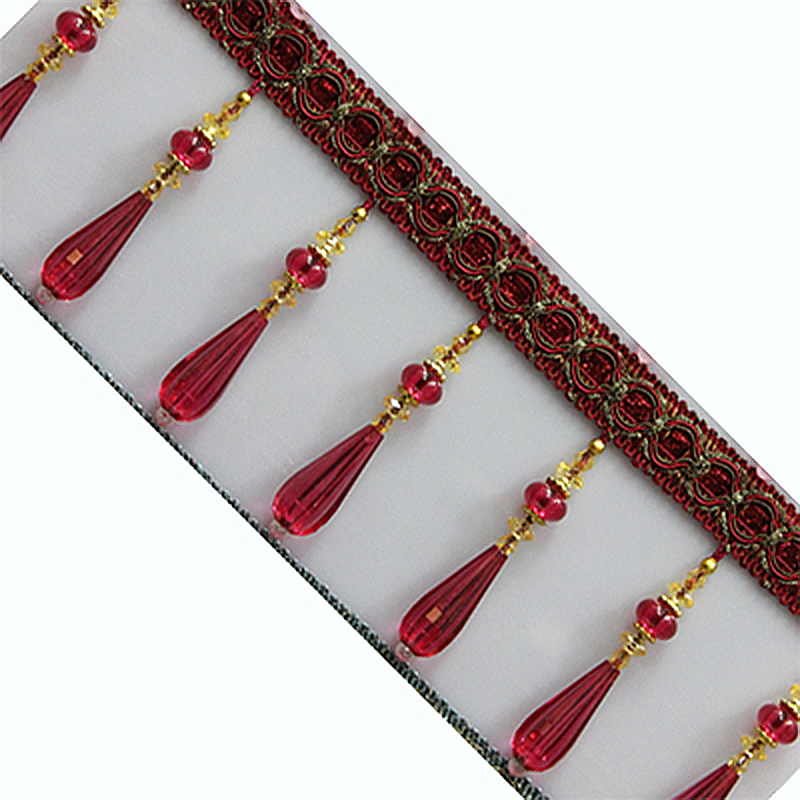 100cm Crystal Hanging Beads Ta - Beaded Trim Fringe review and price