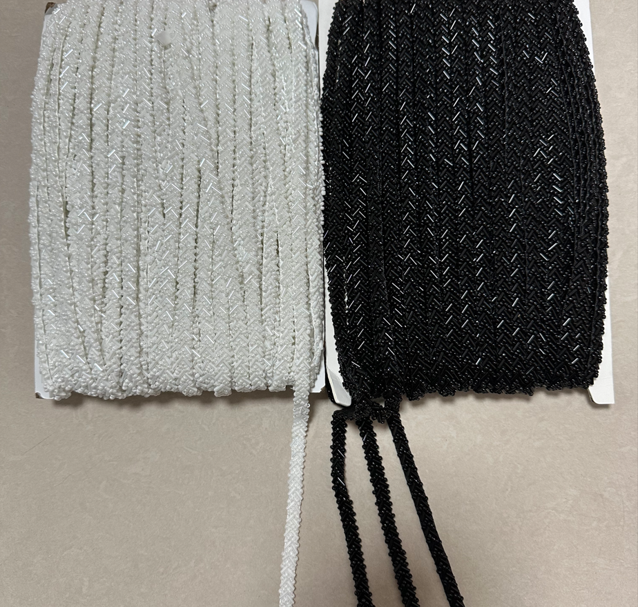 1/5Yards 7mm Milk White Beaded - Beaded Trim Fringe review and price