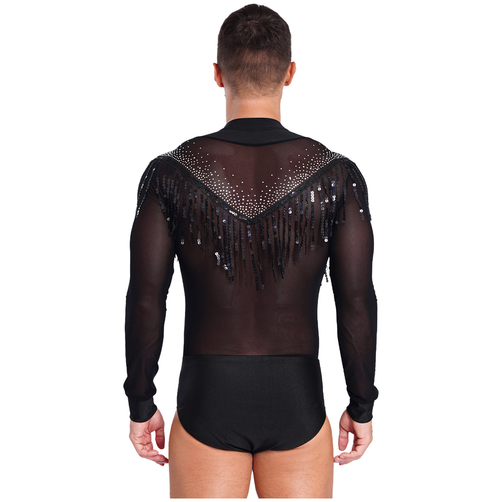 Mens Latin Salsa Dance Perform - Rhinestone Banding Trim review and price