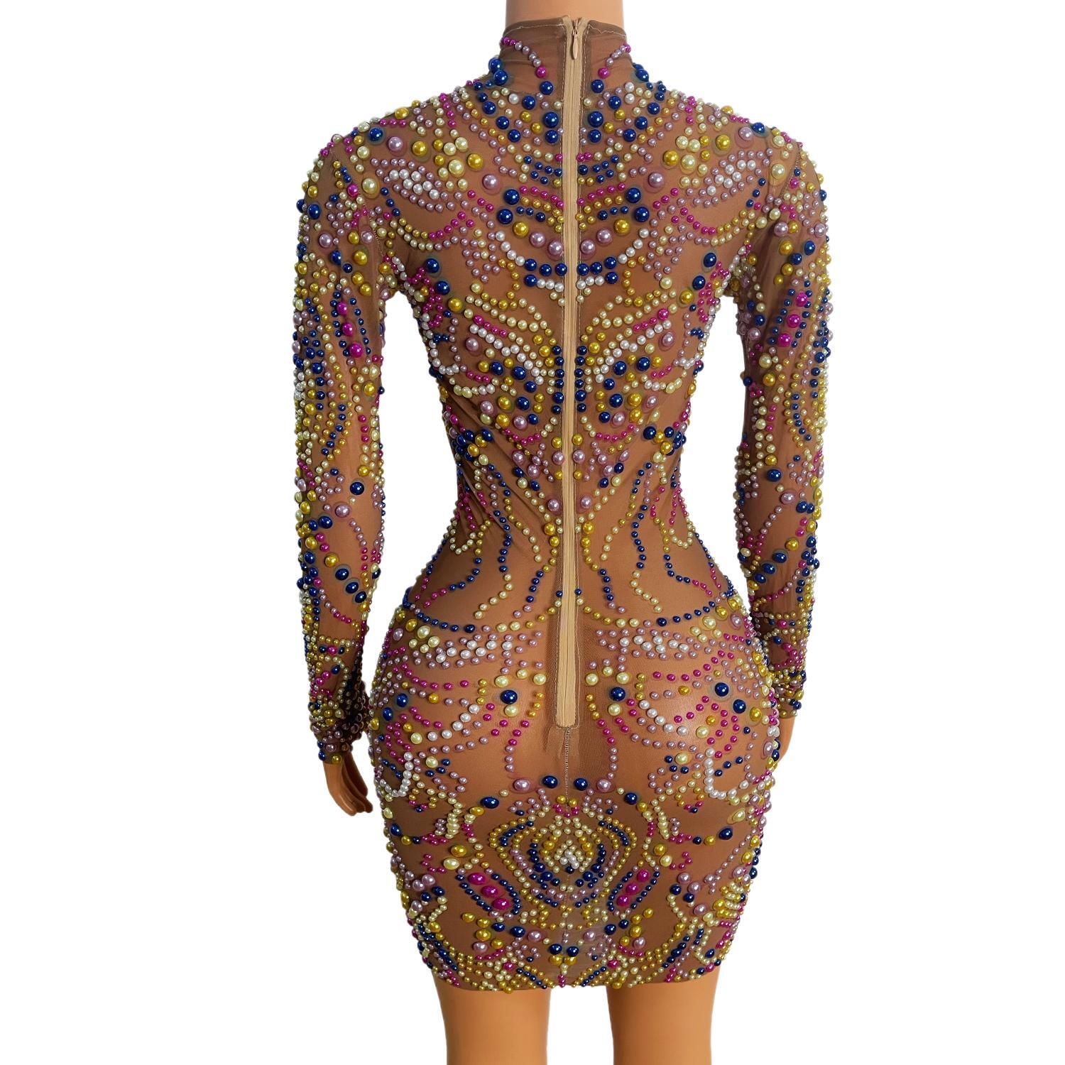 Yeguang Women Nude Mesh Multic - Embellish Knit review and price