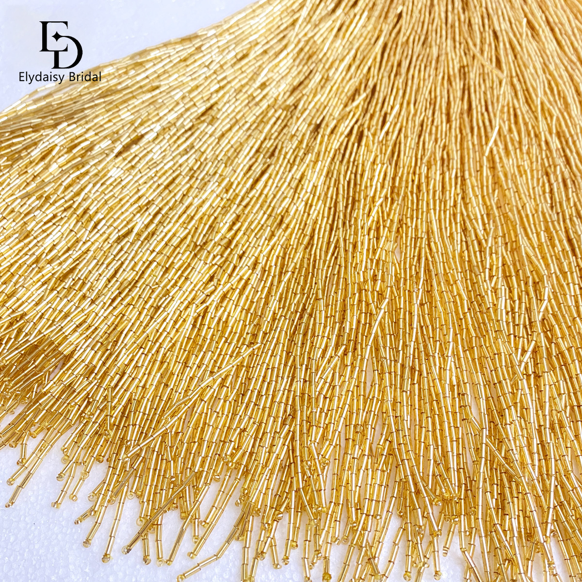 ELYDAISY 1Meter Length Champag - Fringe Ribbon Sewing review and price