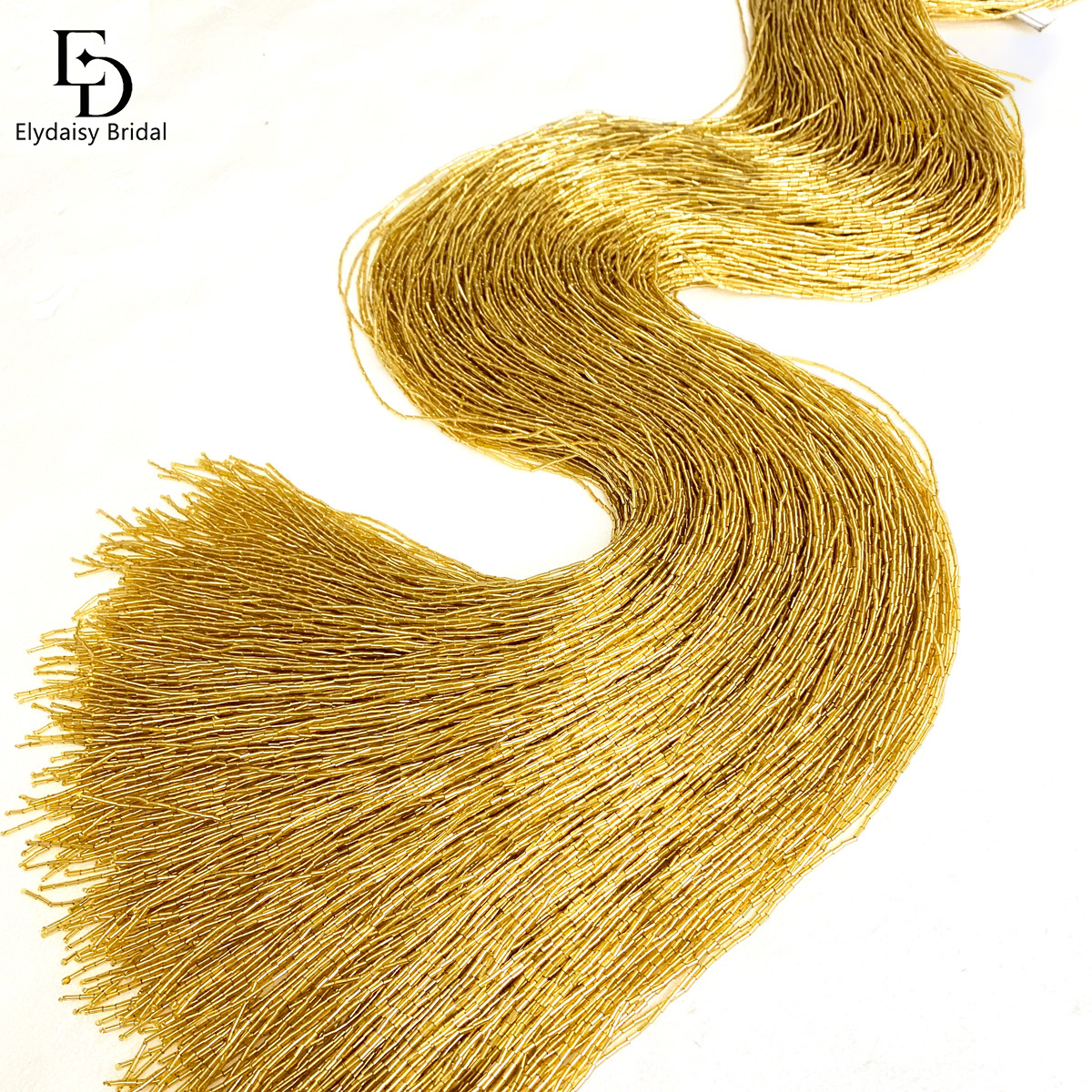 ELYDAISY 1Meter Length Champag - Fringe Ribbon Sewing review and price