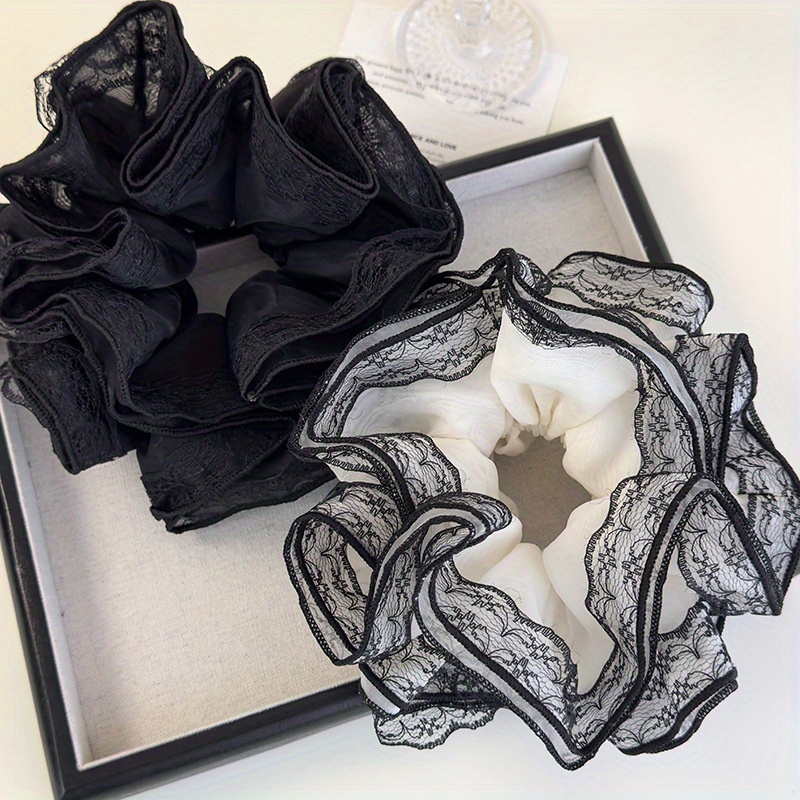 Luxury Lace Trim Ponytail Hold - Elastic Lace Trim review and price