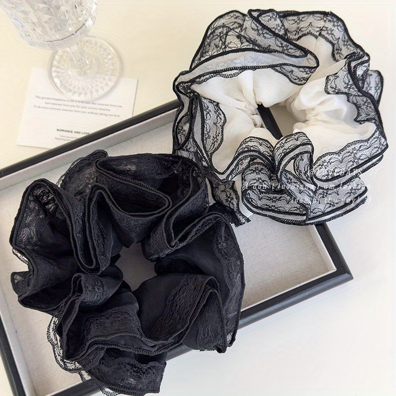 Luxury Lace Trim Ponytail Hold - Elastic Lace Trim review and price
