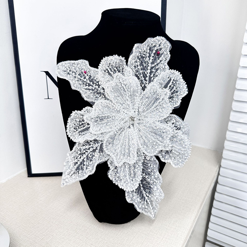 Sequin Beaded Flower Collar Ap - Applique Patch Flower review and price