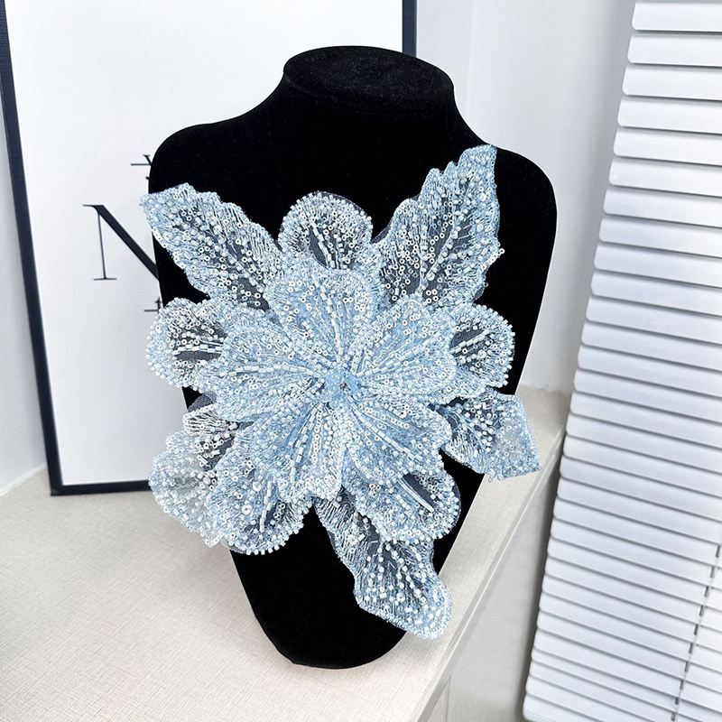 Sequin Beaded Flower Collar Ap - Applique Patch Flower review and price