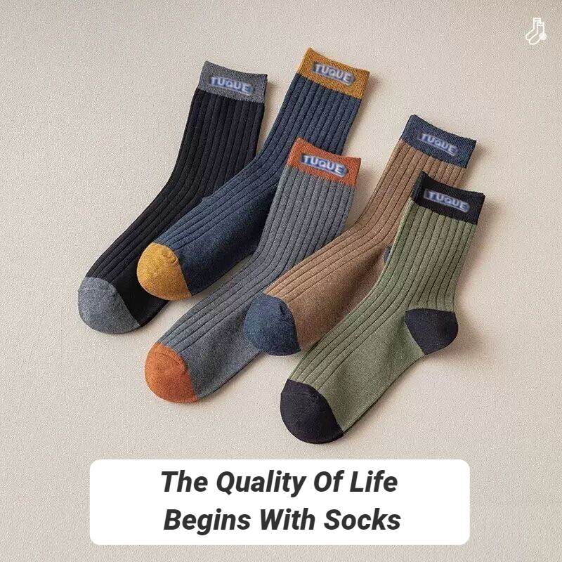 5 Pairs Men's Trendy Color Blo - Embellish Knit review and price