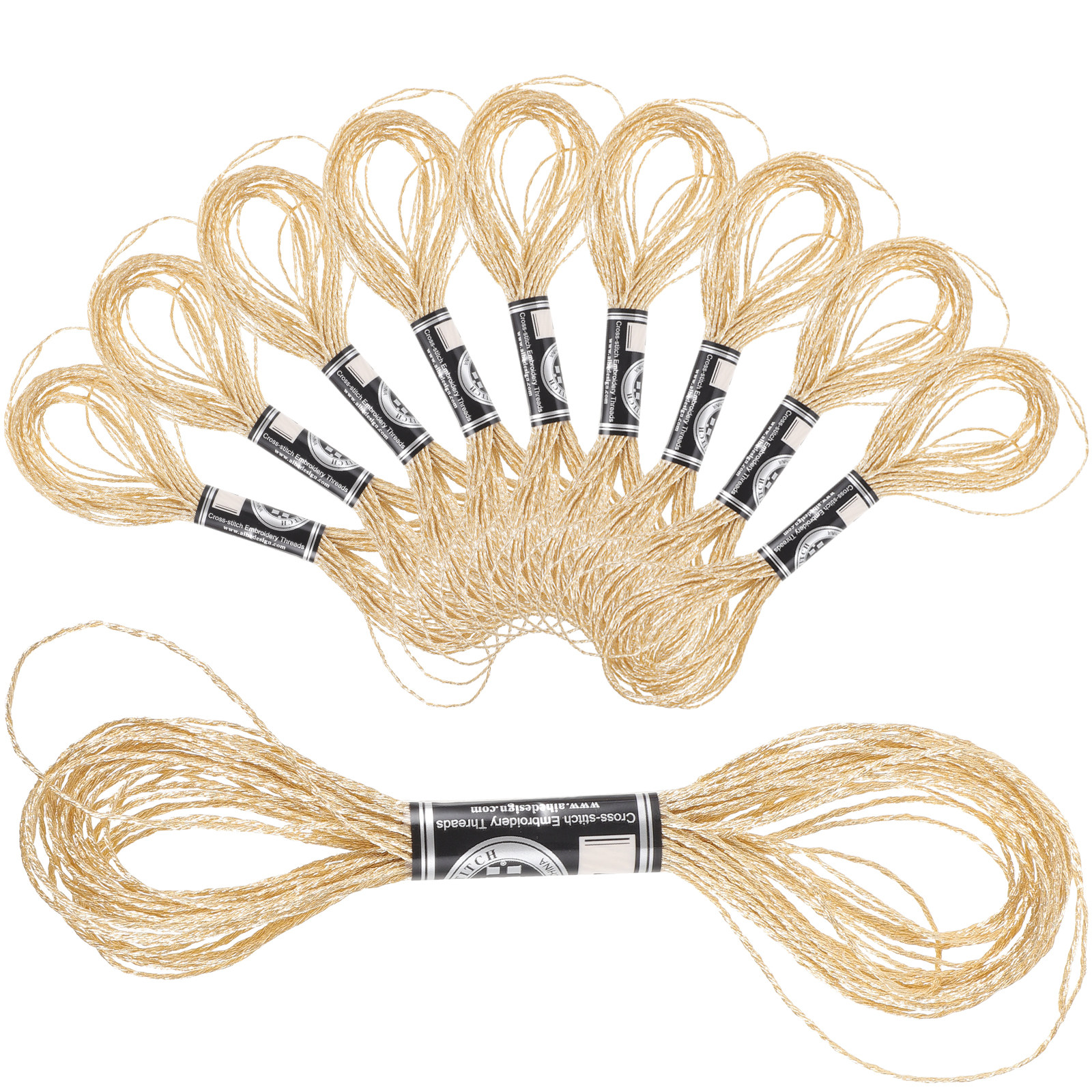 12Pcs Shimmering Metallic Embr - Embroidery Craft review and price