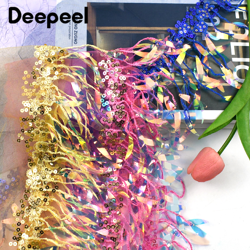 2/5/10Yards 15cm Sequins Bead  - Beaded Trim Fringe review and price