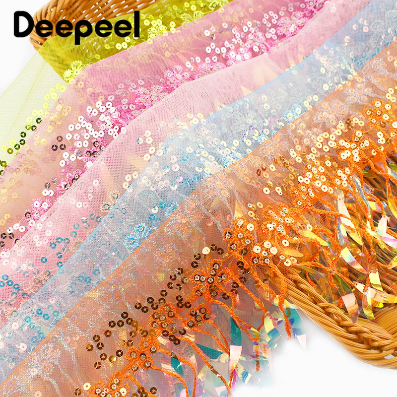 2/5/10Yards 15cm Sequins Bead  - Beaded Trim Fringe review and price