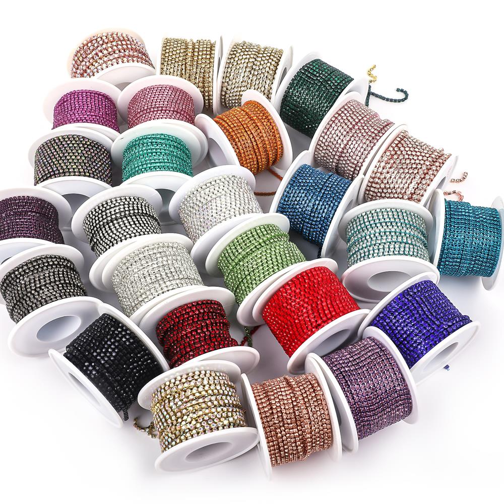 SS6 SS8 SS12 Sewing Red Glass  - Rhinestone Banding Trim review and price
