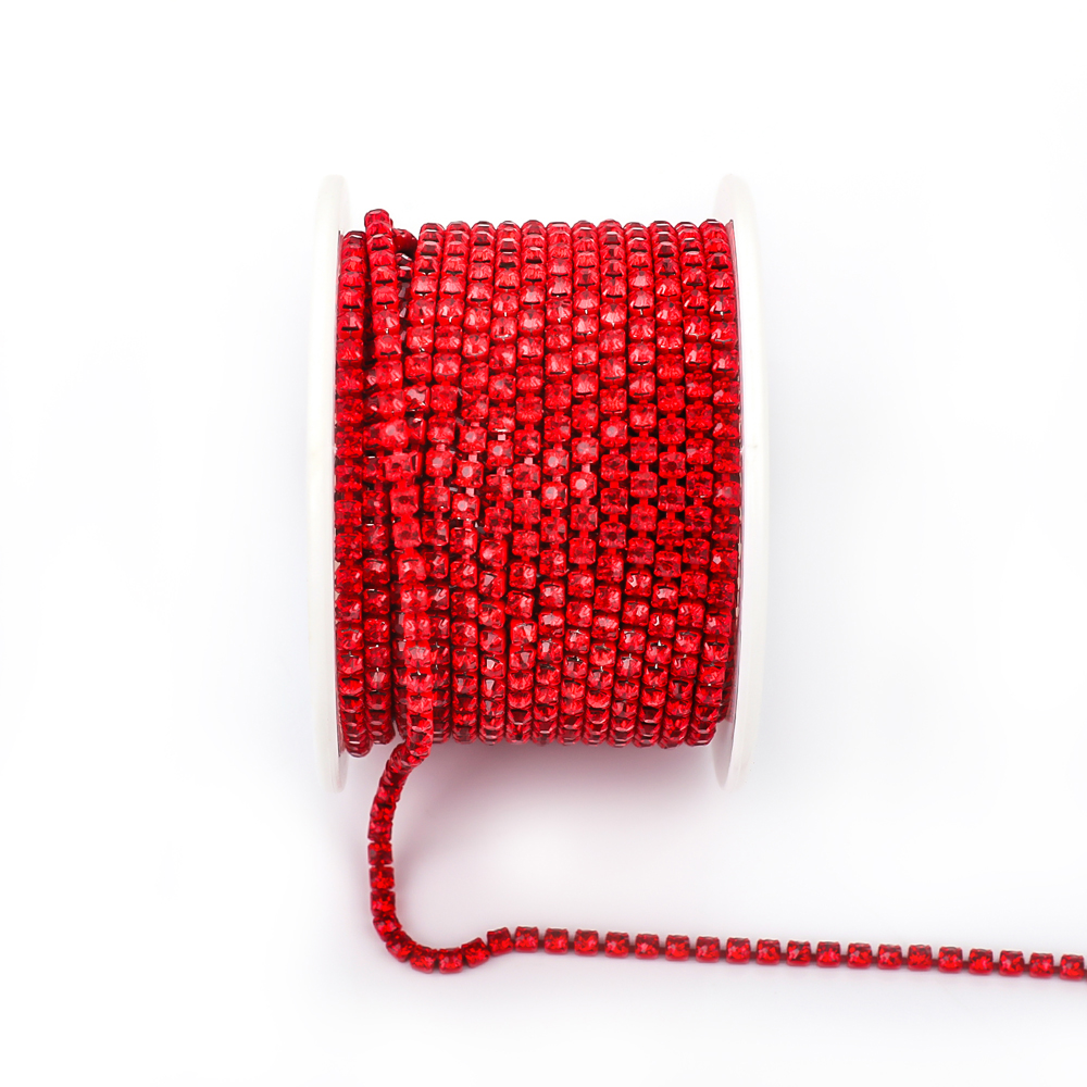 SS6 SS8 SS12 Sewing Red Glass  - Rhinestone Banding Trim review and price